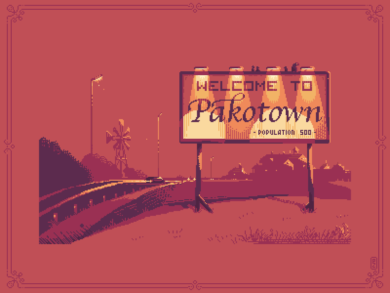 Welcome to Pakotown :) 8bit animation gamedev pixel art pixel dailies pixel dailies pixelart