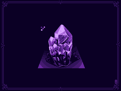 crystal of quartz, 5 colors including background 8bit assets crystal gamedev graphic illustration pixel art pixel artist pixel dailies pixel dailies pixelart pixels quartz