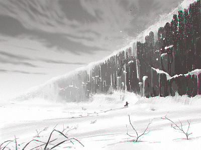 Storyboard 10 The Snow Wall animatic concept art environment art gamedev sketch story illustration storyboard storyboarding