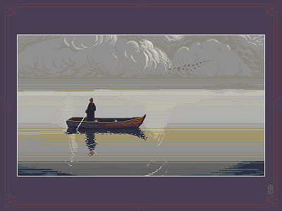 Peaceful morning 16bit 8bit environment art gameart gamedev landscape pixel art pixel dailies pixel dailies pixelart