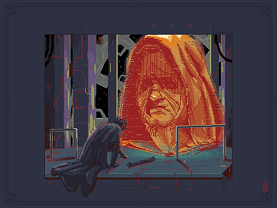 Yes, Master (hologram) 8bit characterdesign concept art darth maul gameart gamedev illustration pixel art pixel dailies pixel dailies pixelart star wars starwars