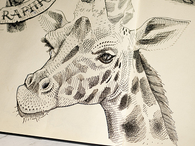 another day another raffe africa animal animal illustration characterdesign concept art drawing giraffe graphic gravure ink drawing lineart linocut sketch sketching storyboard woodcut woodcuts