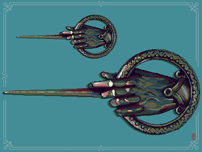 Hand of the king brooch [pixel art]