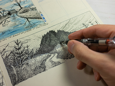 warming up concept art crosshatching fountain pen ink ink drawing pen and ink sketch sketchbook