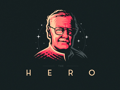 STAN LEE design hero illustration