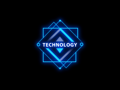 Icon Animation of Technology animate animation future geometry icon line symmetry technology