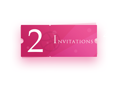 2 Dribbble Invites dribbble invites invitations