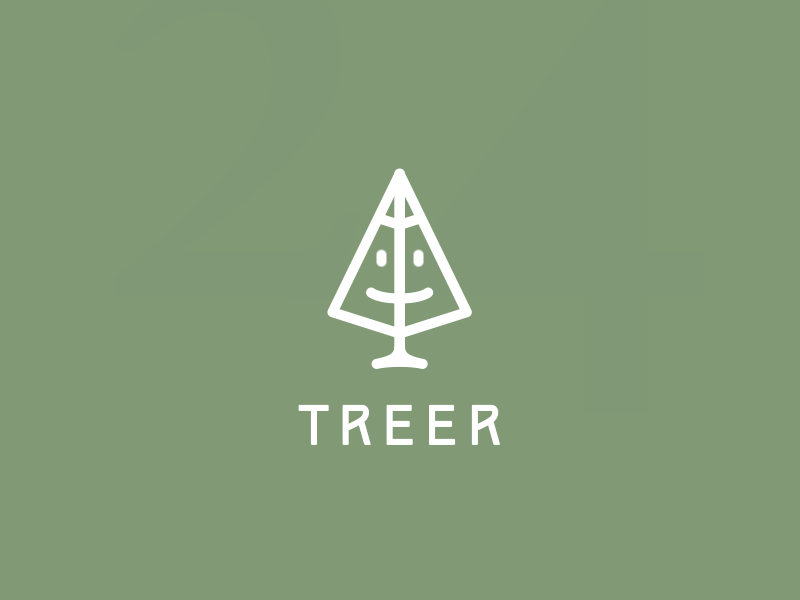 Treer ae animation archives brand green grow logo plant portrait tree