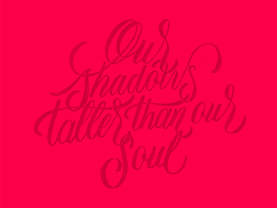 Shadows tatto lettering lettering tattoo type