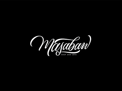 masabaw logo lettering letters logo type