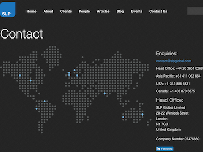 SLP Global - Contact Page