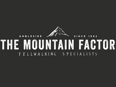 The Mountain Factor Logo logo rustic two tone type