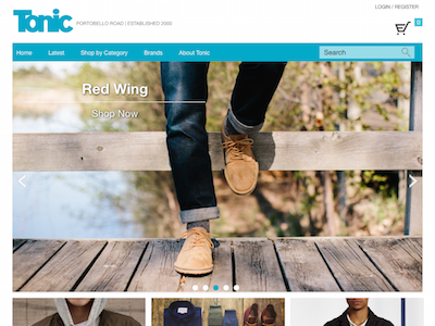 Tonic Homepage redesign