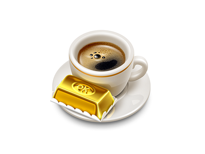 Сoffee! coffee cup gold icon icons illustration photoshop