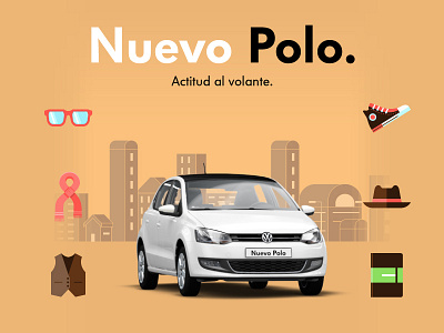 Nuevo Polo descubre tu Hypestyle. automotive design flash flat game hipster hypestyle nuevo polo. vw polo volkswagen web design website