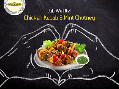 Chicken kebab & Mint Chutney