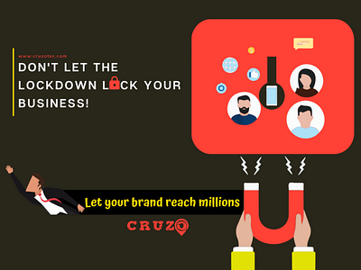 Don't Lock your Business app branding design illustration ui vector