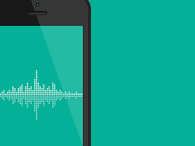 Soundbuzz app apple clean flat interface ios iphone minimal record simple sound ui