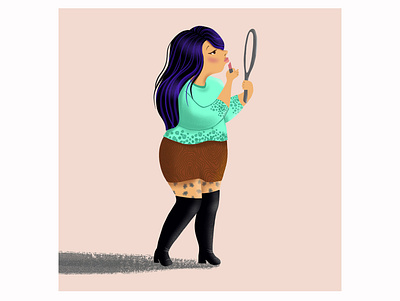 Minx design flat illustration