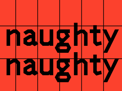 naughty naughty