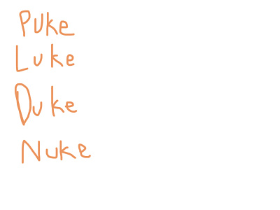 Puke Luke Duke Nuke