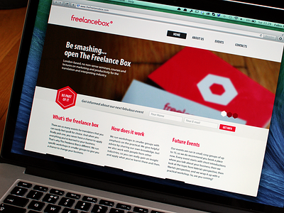 The Freelance Box - Website | Ui design freelance platform red design the freelance box ui design webdesign website design