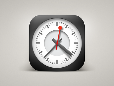 Mondaine Clock 3d app icon apple icon ios icons mondaine clock no 3d vectors