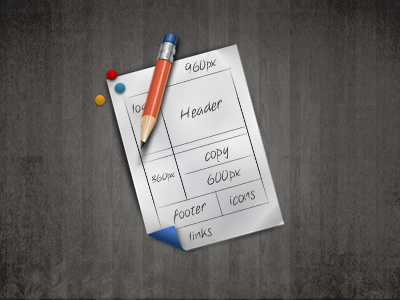 paper icon + mini website mock up paper icon website mock-up ui icon design
