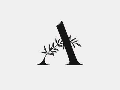 Adiantum #1 adiantum brand caslon custom type fern ferns illustration logo maidenhair type typography