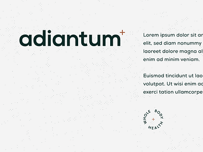 Adiantum #2 adiantum brand brand direction logo nutrition type typography wordmark