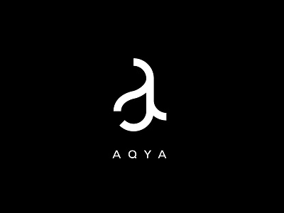 AQYA Logo Design aqya black design lettermark lettertype logo minimal symbol white