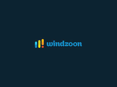 Windzoon Logo Design 2017 analytics branding colorful design geometric icon logo status symbol w logo w mark