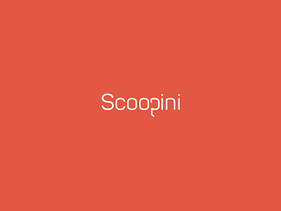 Logo Design for Scoopini - Typography design icon logo logomark mark minimal p scooper typography