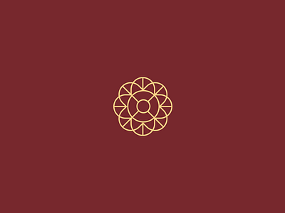 Logo Design - Repose Club circle club design flower geometric hotel icon logo mark minimal resort weekend home