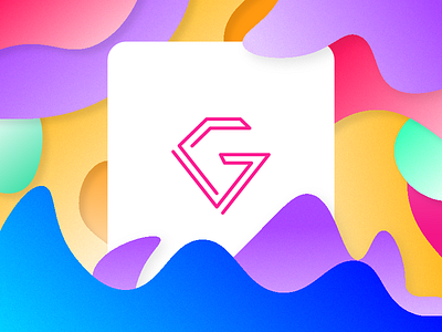Gooster - Logo Design colorful diamond g gooster gradient location mark minimal pin