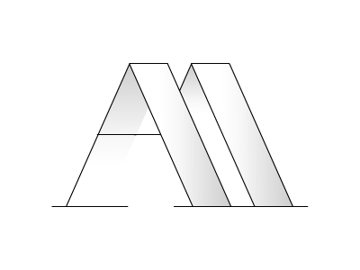 AM-0 logotype test typography