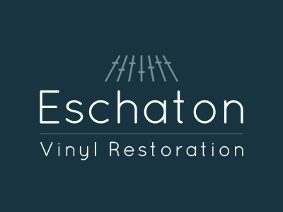 Eschaton Logo (dark variant) audio design faders logo vinyl