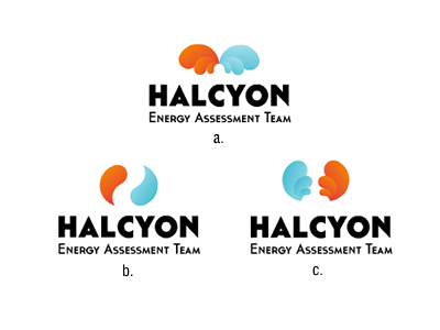 Halcyon, alternative version energy logotype