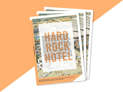 Hard Rock Hotel (poster) design graphic hard rock hotel ibiza orange palmtree poster president rock typography