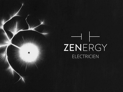 ZENERGY electrician branding electric identity logo minimal monocolour pitch vector