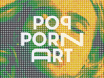 Pop Porn Art animated art color graphic design personal popart typography woman