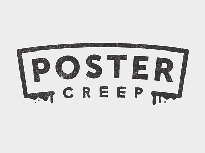 Poster Creep creep creepy drip horror lettering poster slime type