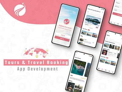 Travelling App android app development graphic design ios app design logo logo design mobile app online app ui ui ux ux