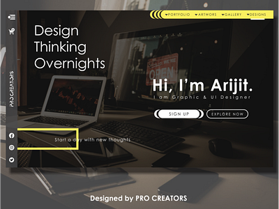 UI/Web landing page design advertisement branding design graphicdesign illustration logo ui vector web website