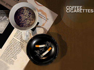 Coffee Cigaretes 3d modeling