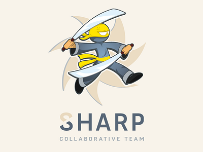 Ninja Sharp agile logo ninja team