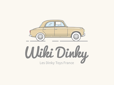 Wiki Dinky car diecast flat logo toys vintage