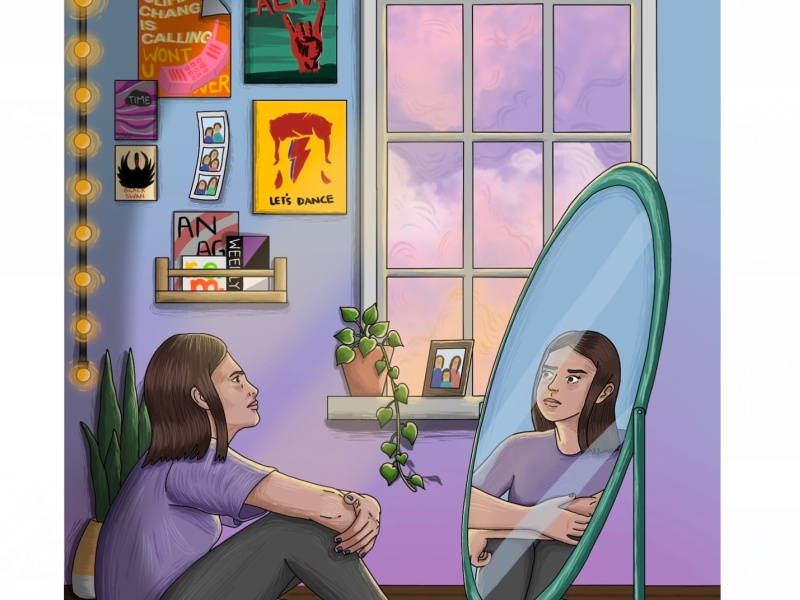 Poster/Body dysmorphia by Zahra Rizvi on Dribbble