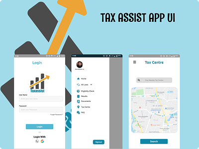 Tax Assistant APP UI app ui graphic design ix ui ux