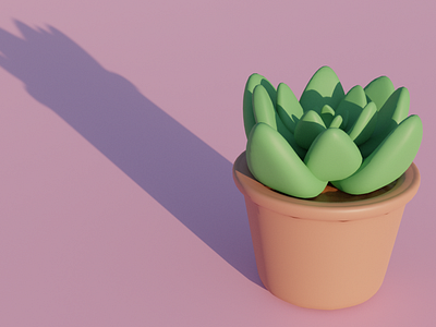 Evee succulent 3D with blender